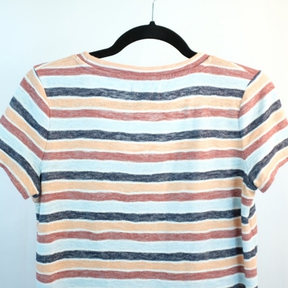 Alto Scoop Tee in Colborne Stripe - Picture 8 of 14